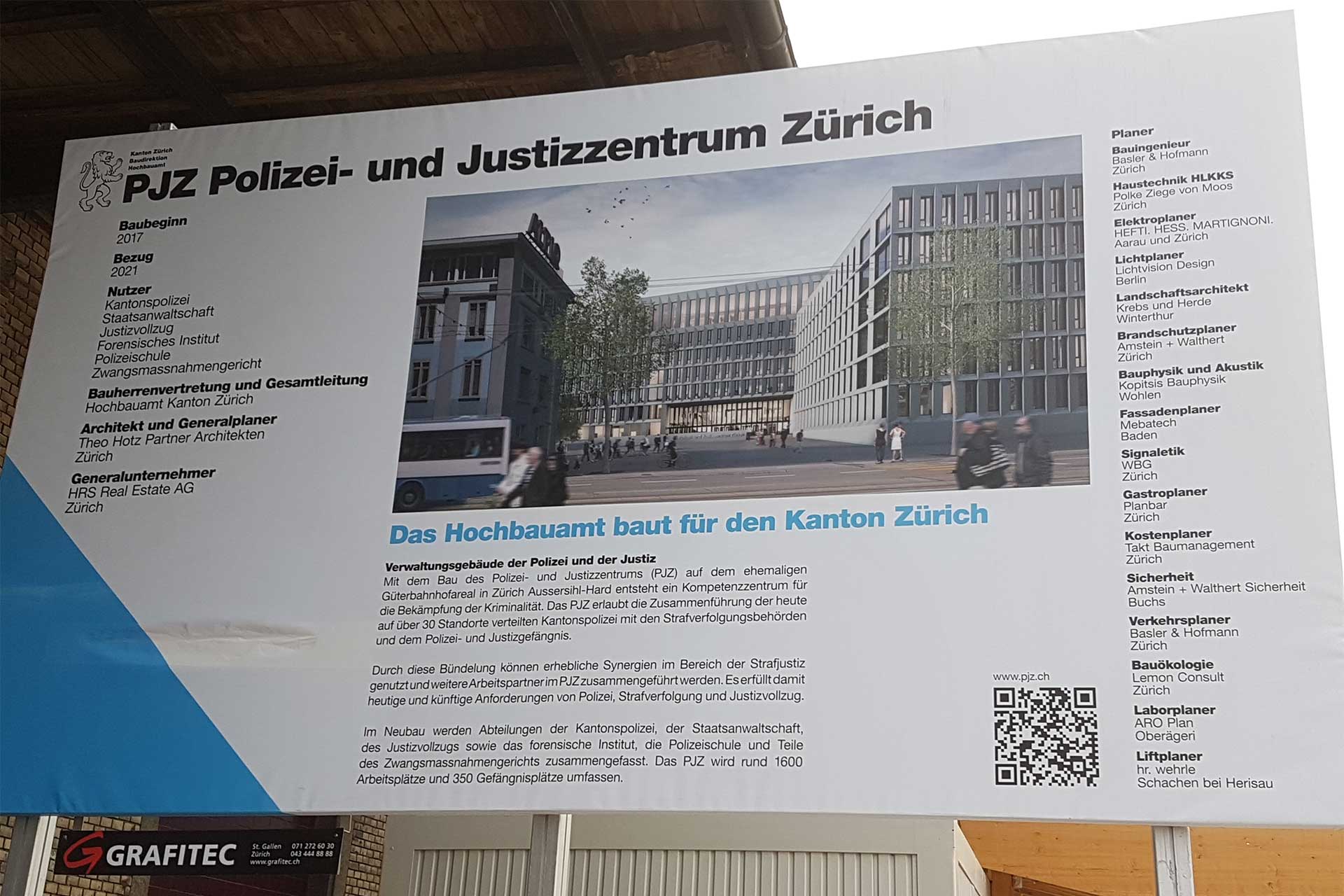 ochsner-baureal GmbH, Referenzen, Kanton Zürich, PJZ Polizei -und Justizzentrum Zürich